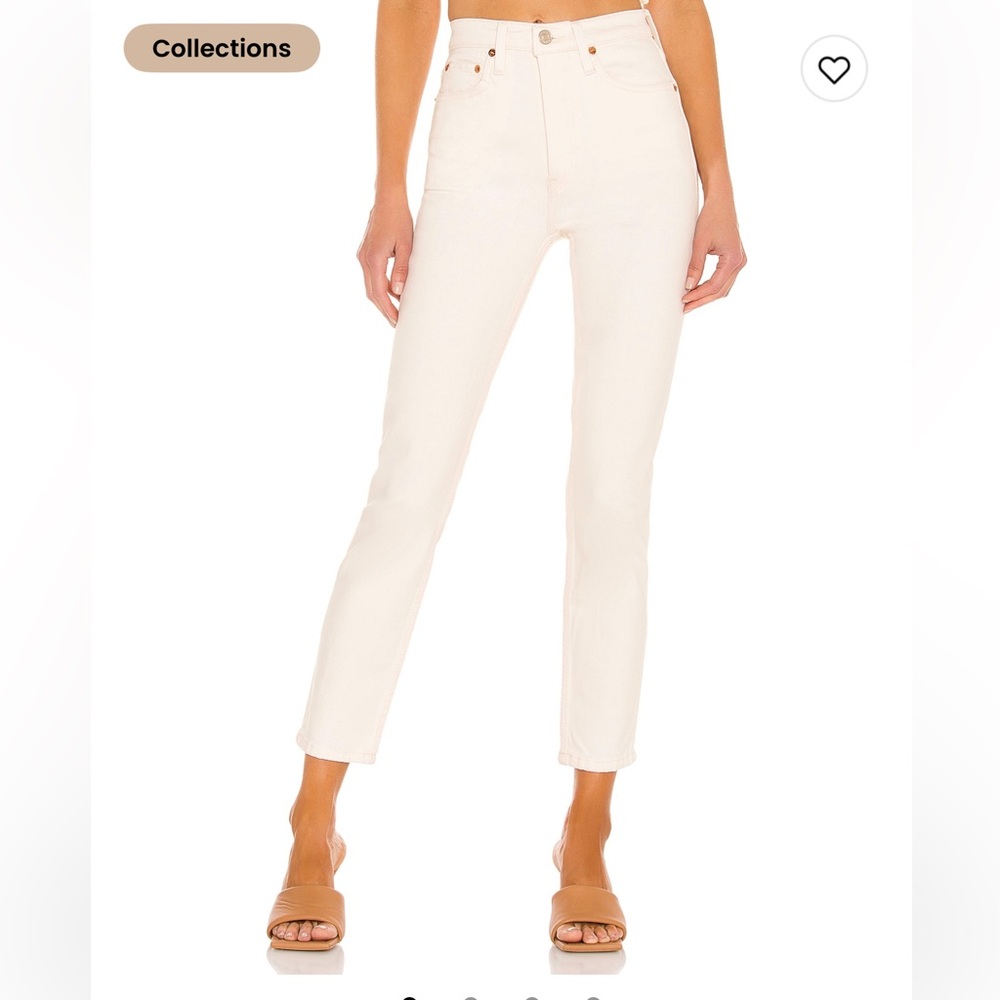 Original 90s High Rise Ankle ankle jeans in Vintage White